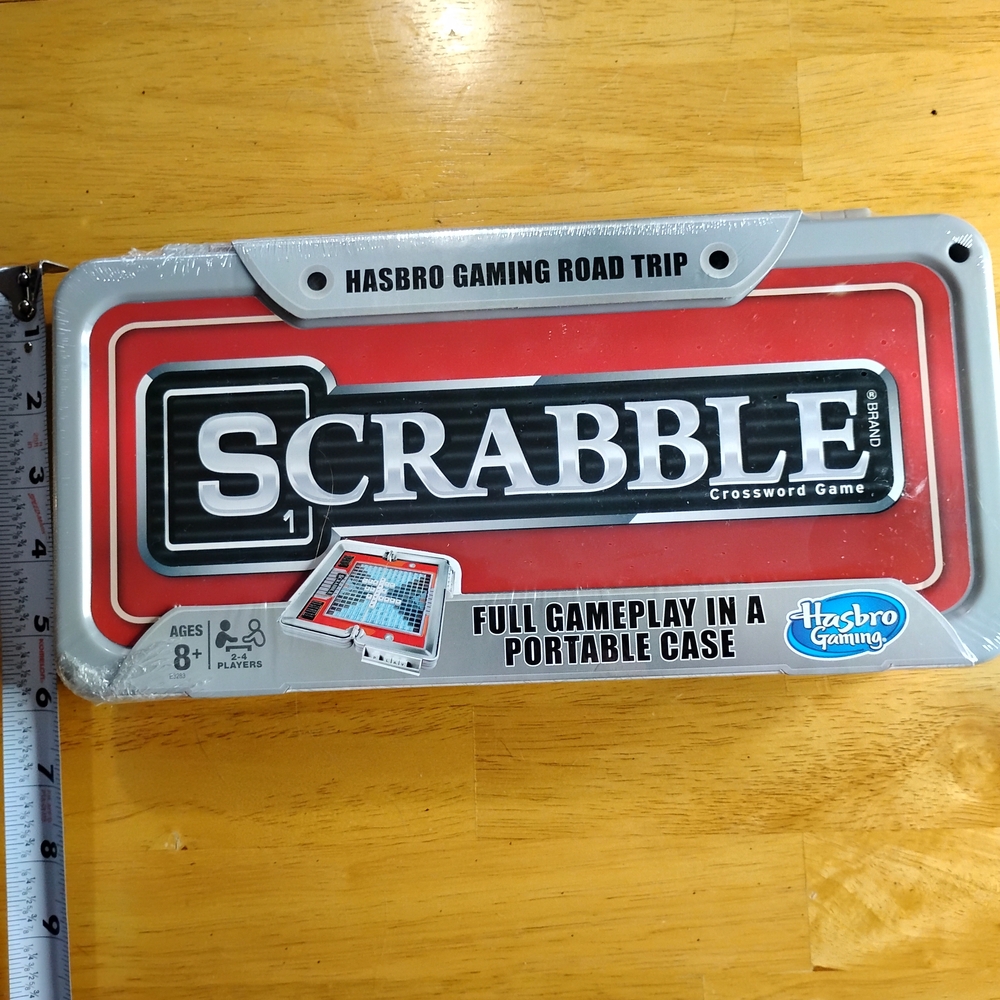 Hasbro Scrabble Travel Edition - Red and Gray